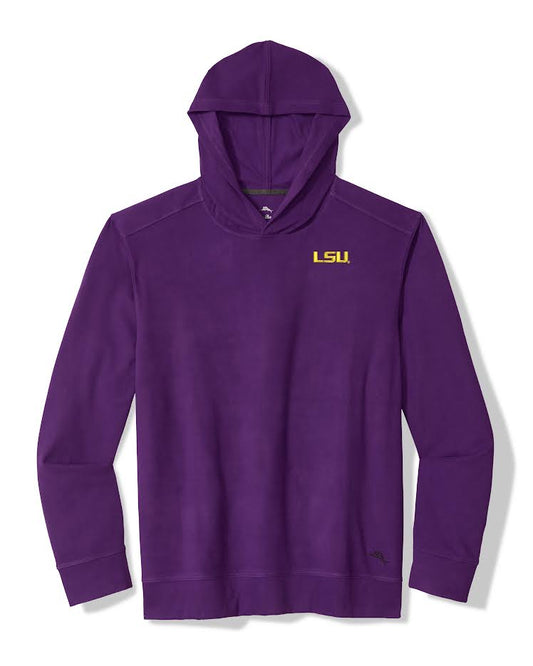 LSU Men's Tommy Bahama Bye Week Hoodie Grape
