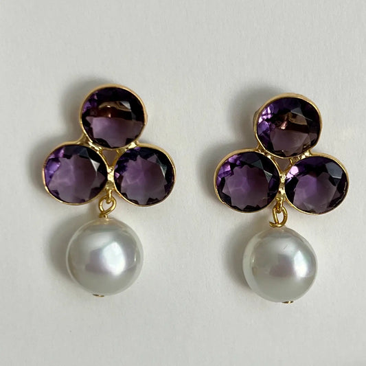 Earrings Tenley Amethyst