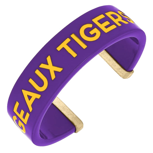 LSU Tigers Cuff Bracelet  Geaux Tigers