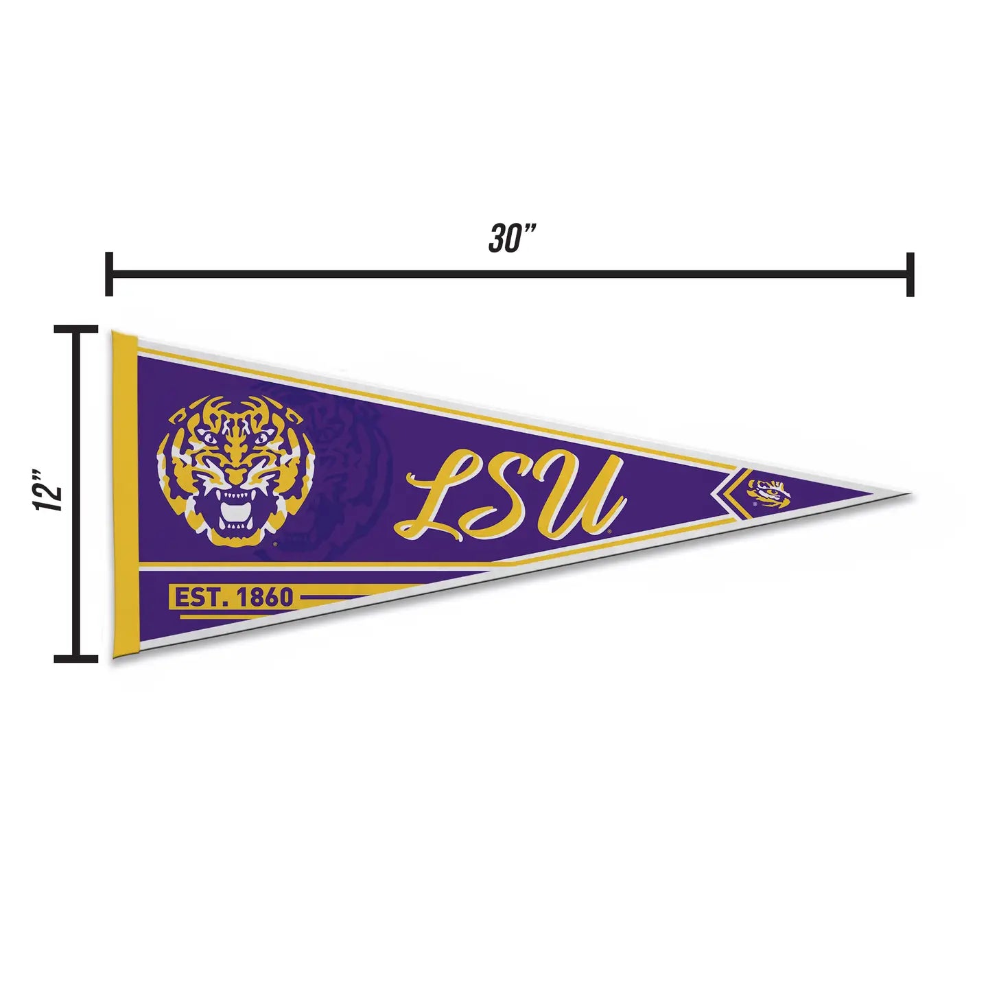 LSU Tigers Pennant Classic felt