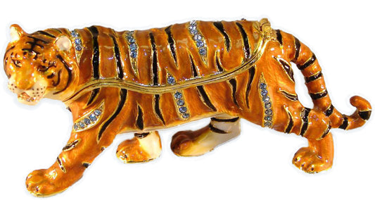 Box Jeweled Tiger 4"