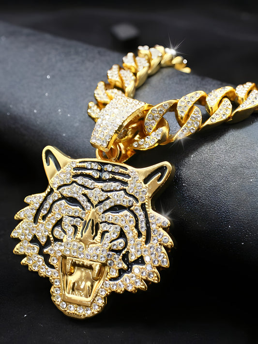 Necklace Glamorous Zodiac Stone Tigers