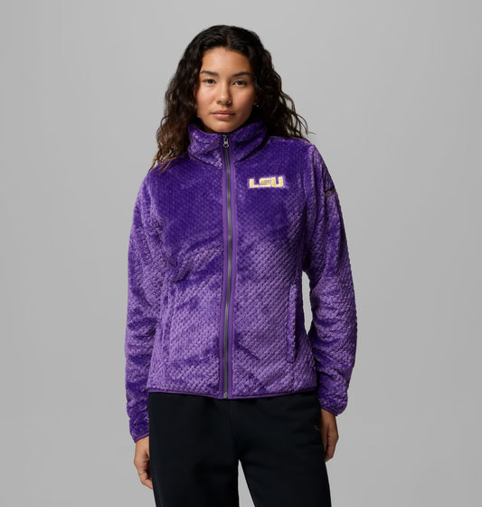 LSU Tigers Women's Columbia Fire Side Sherpa Full-Zip