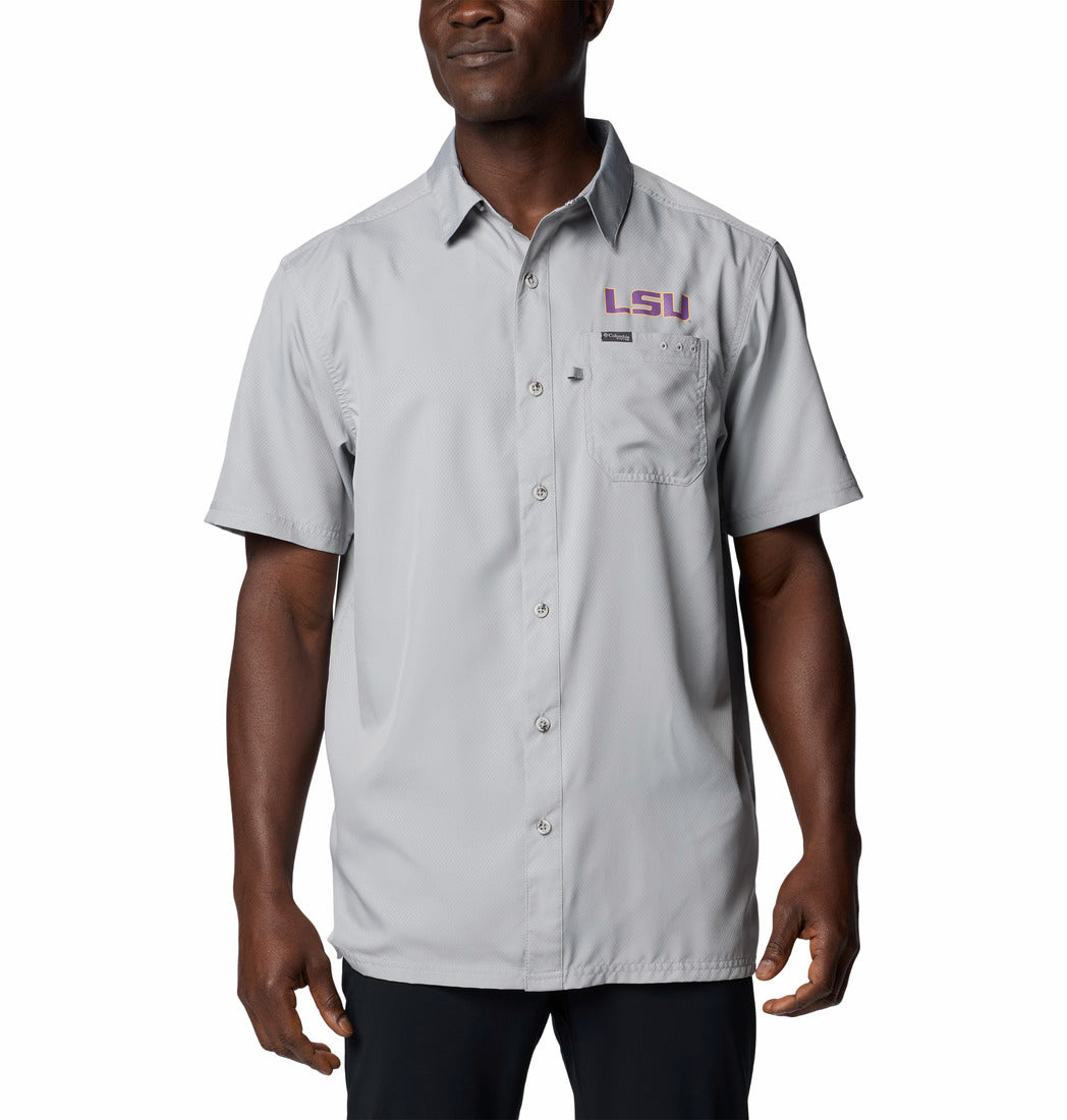 LSU Tigers Men's Columbia Slack Tide Camp Shirt Fall 25