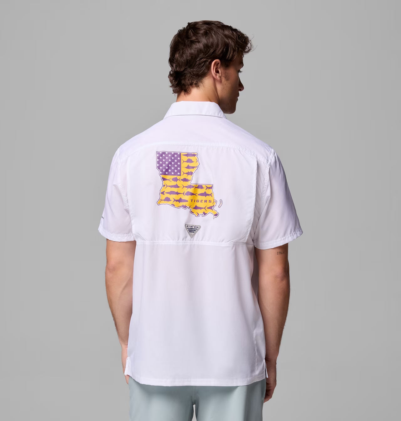 LSU Tigers Men's Columbia Slack Tide Camp Shirt Fall 25