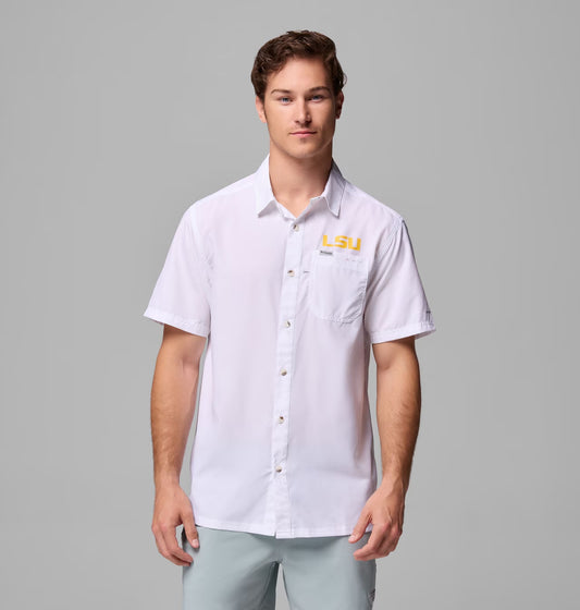 LSU Tigers Men's Columbia Slack Tide Camp Shirt Fall 25