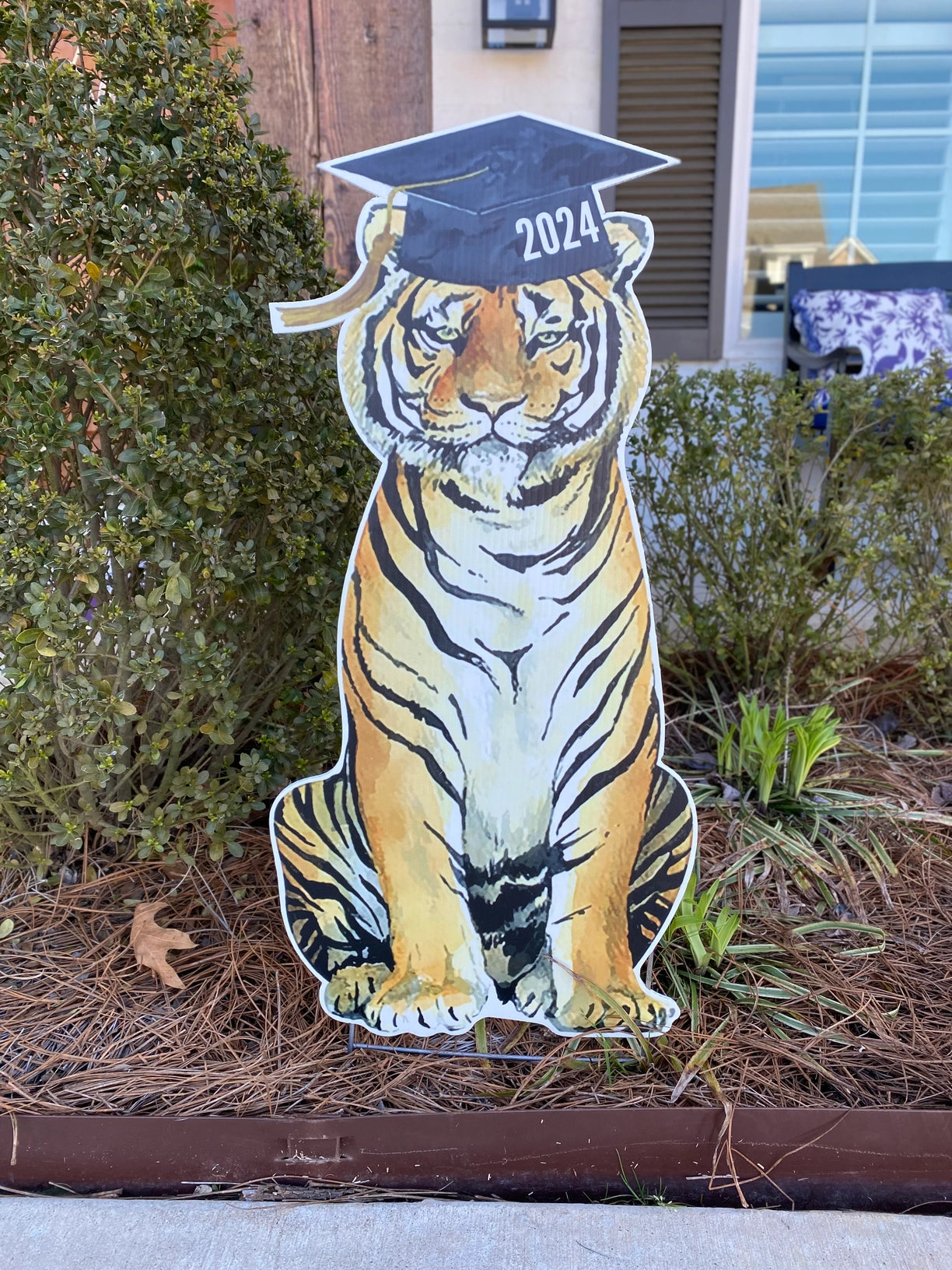 Yard Sign 2025 Graduation Tiger