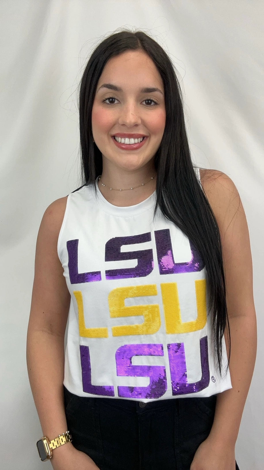 LSU Tigers Women's Tank Top Triple Block