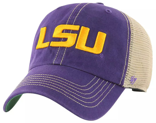 LSU Tigers Cap Clean Up 47 Brand Purple Trawler LSU