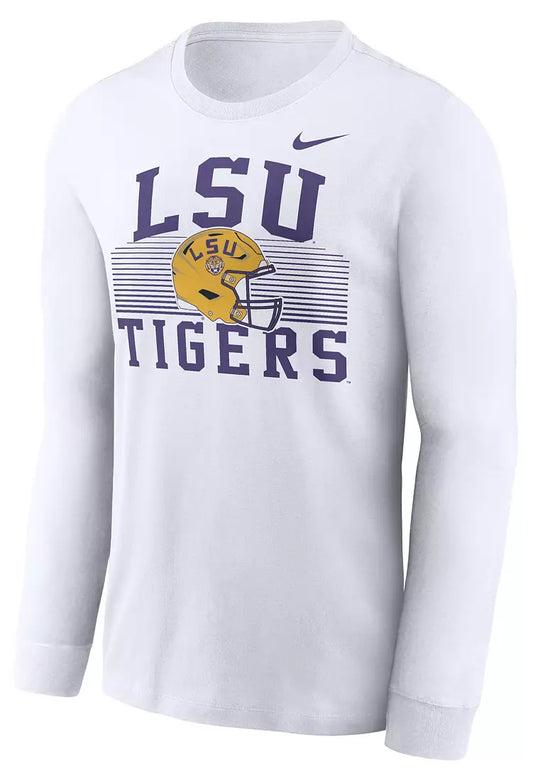 Nike LSU Men's Cotton Long-Sleeve Cotton T-Shirt Football