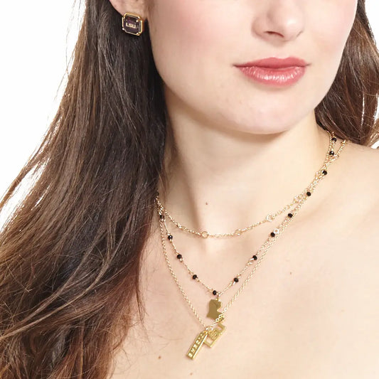 LSU Tigers Necklace Multi Logo