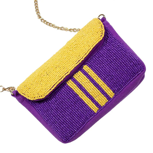 Pouch Gameday Mini  Beaded Stripe