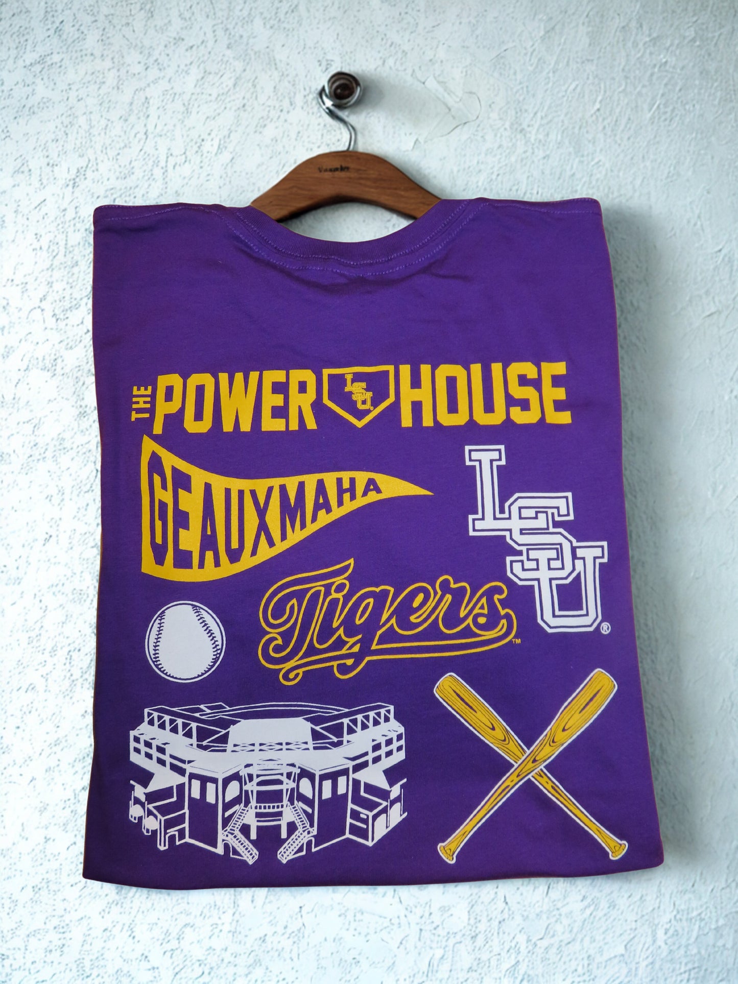 LSU Tigers Power House Baseball T-Shirt