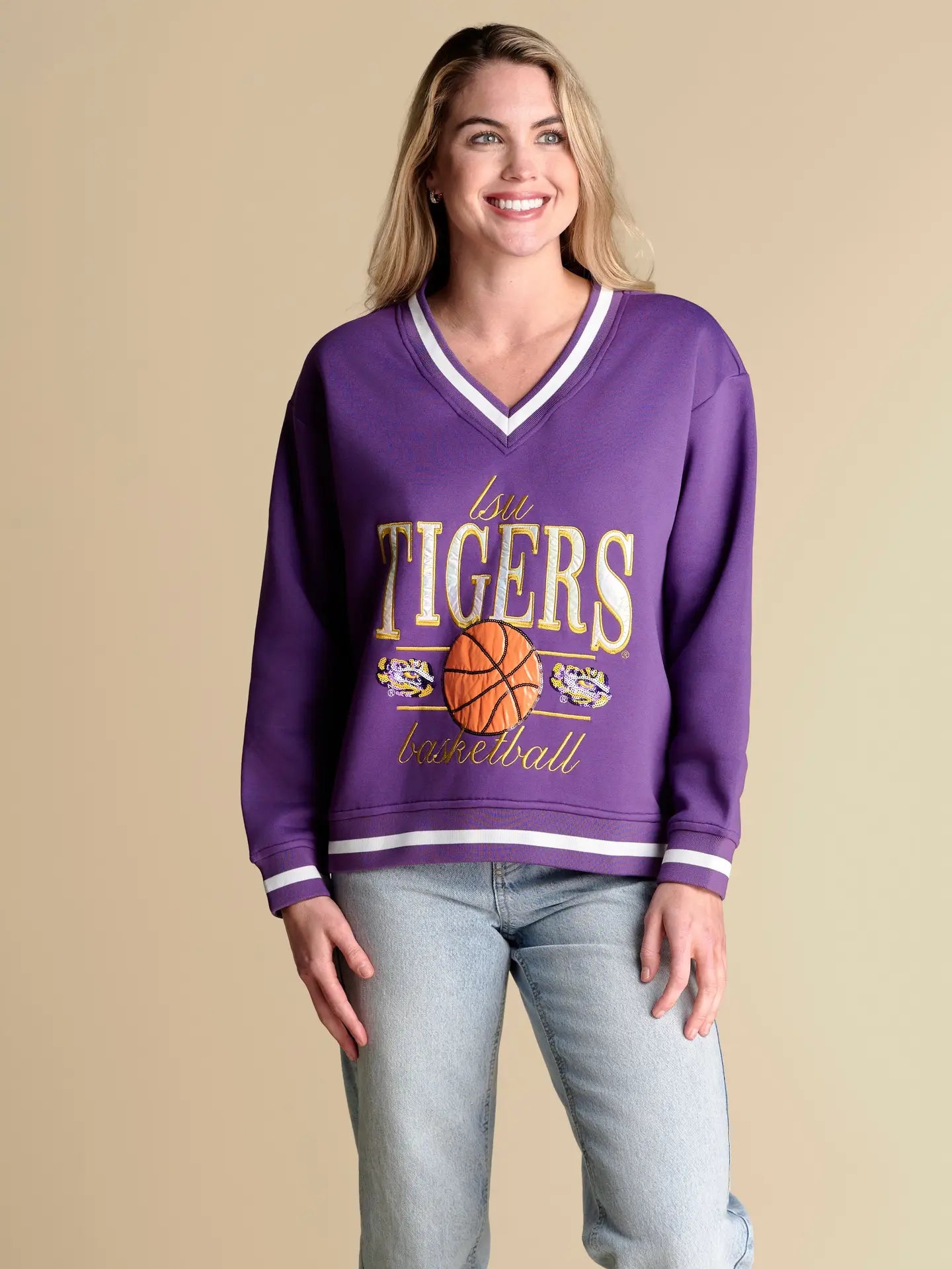Stewart Simmons LSU Women's Courtside Pullover