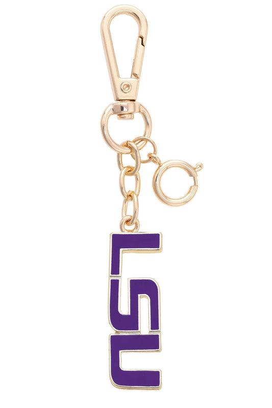 LSU Tigers Logo Bag Charm