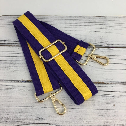 Purse Strap Purple & Gold Songlily
