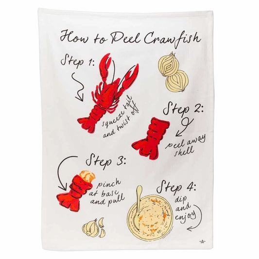 Hand Towel How to Peel Crawfish