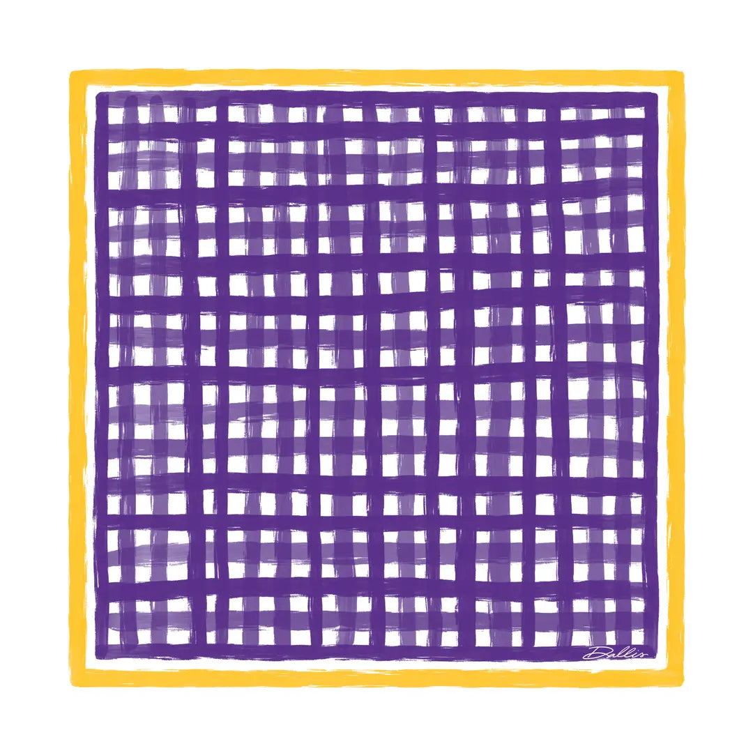 Scarf the Mariposa Purple & Gold