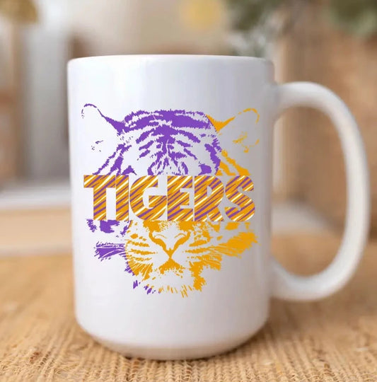 Coffee Mug Tiger Split