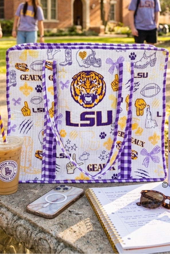 LSU Tigers Luggage Tote