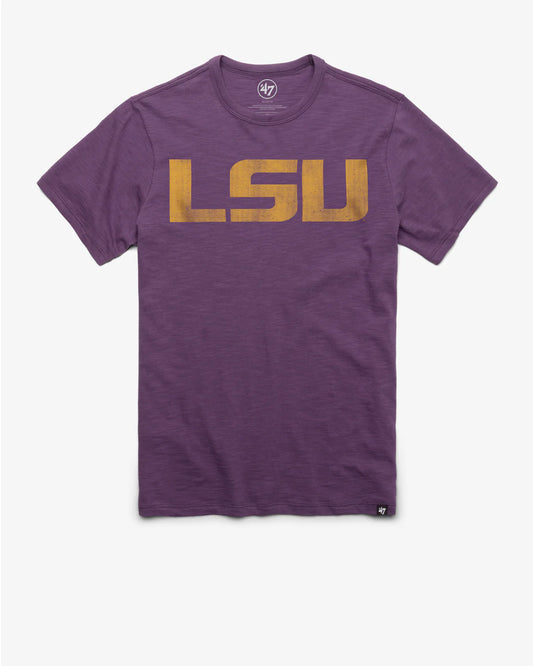 LSU Tigers Men's Grape Grit Scrum T-Shirt