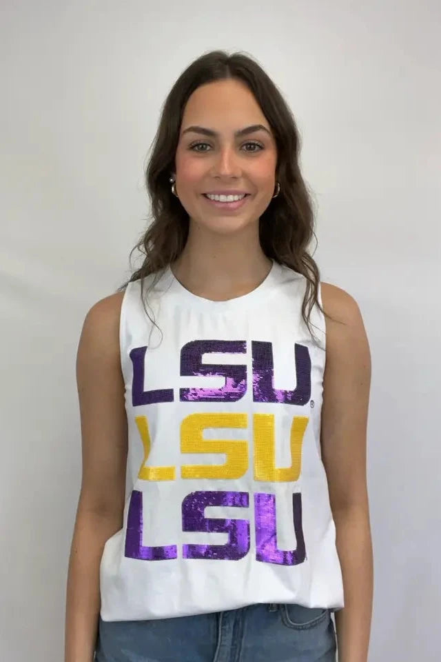 LSU Tigers Women's Tank Top Triple Block