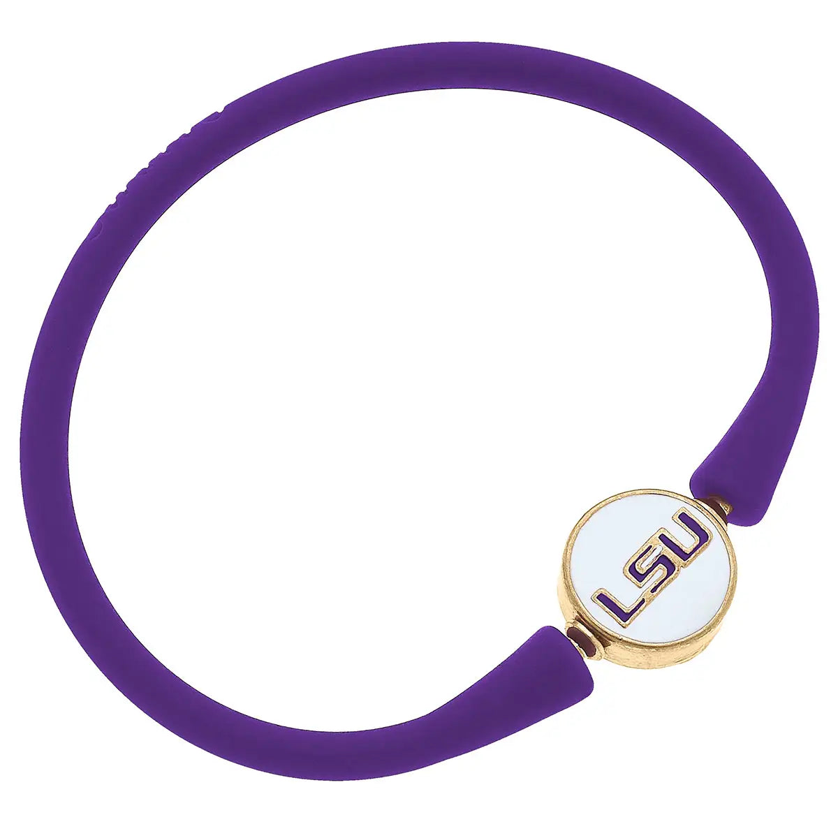 LSU Tigers Bracelet Enamel Silicone Bali Bracelet