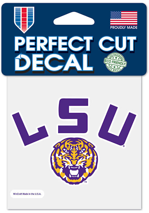 LSU Tigers Decal Football Helmet Perfect Cut