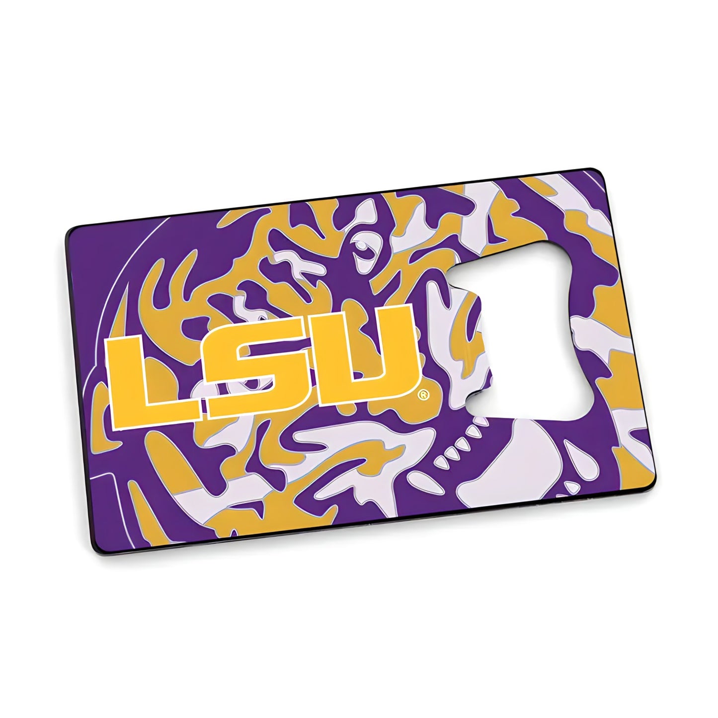LSU Tigers Magnet Credit Card Bottle Opener
