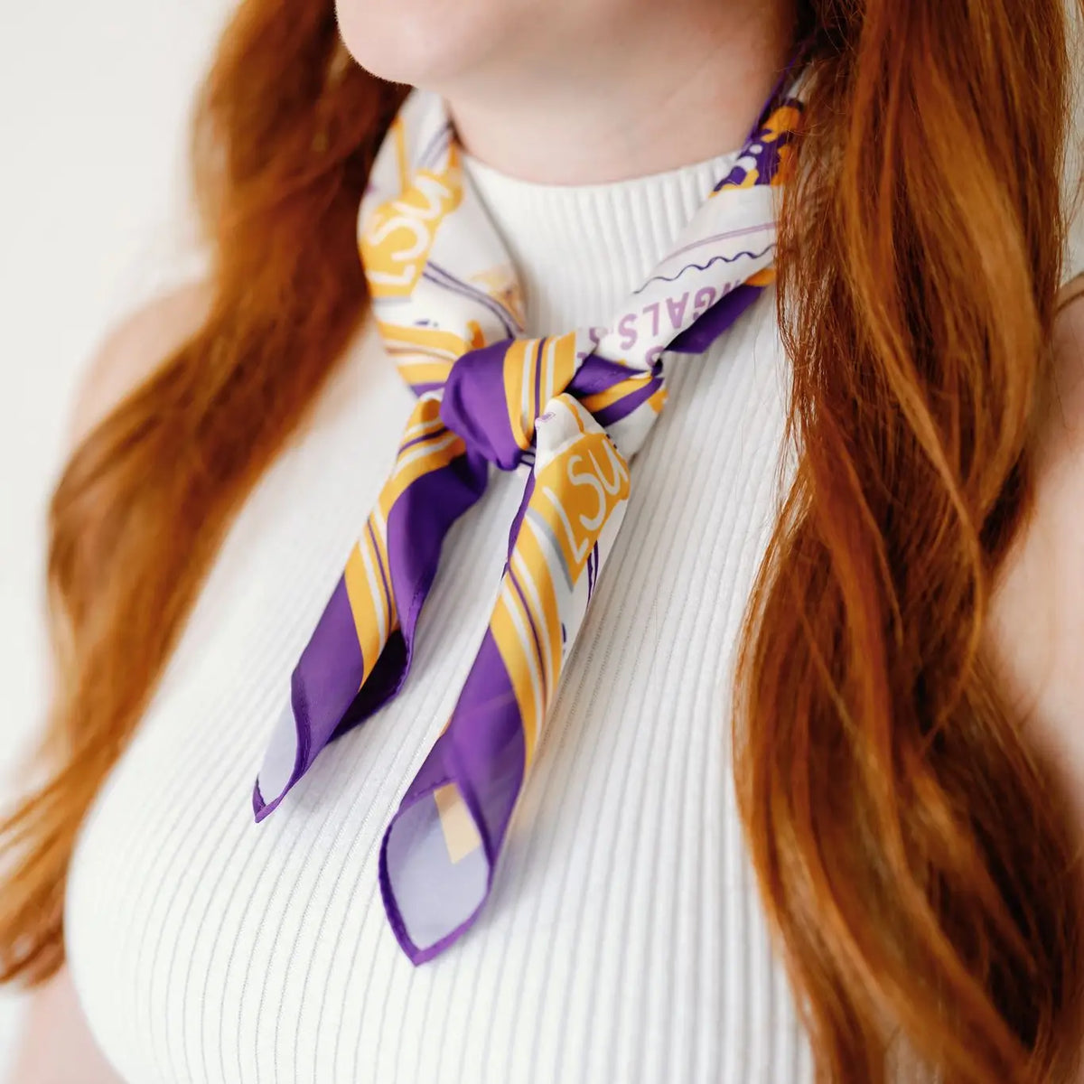 LSU Tigers Silk Scarf