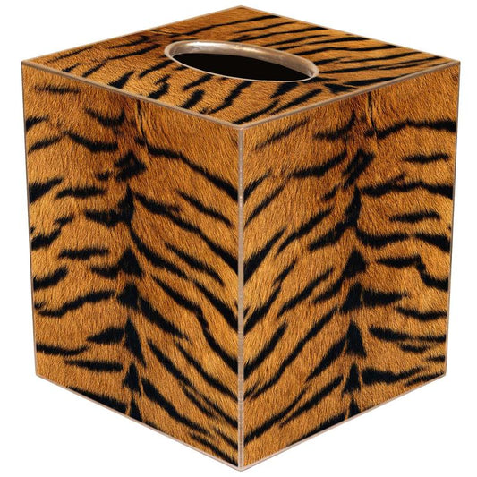 Tiger Stripes Tissue Box Cover Paper Mache