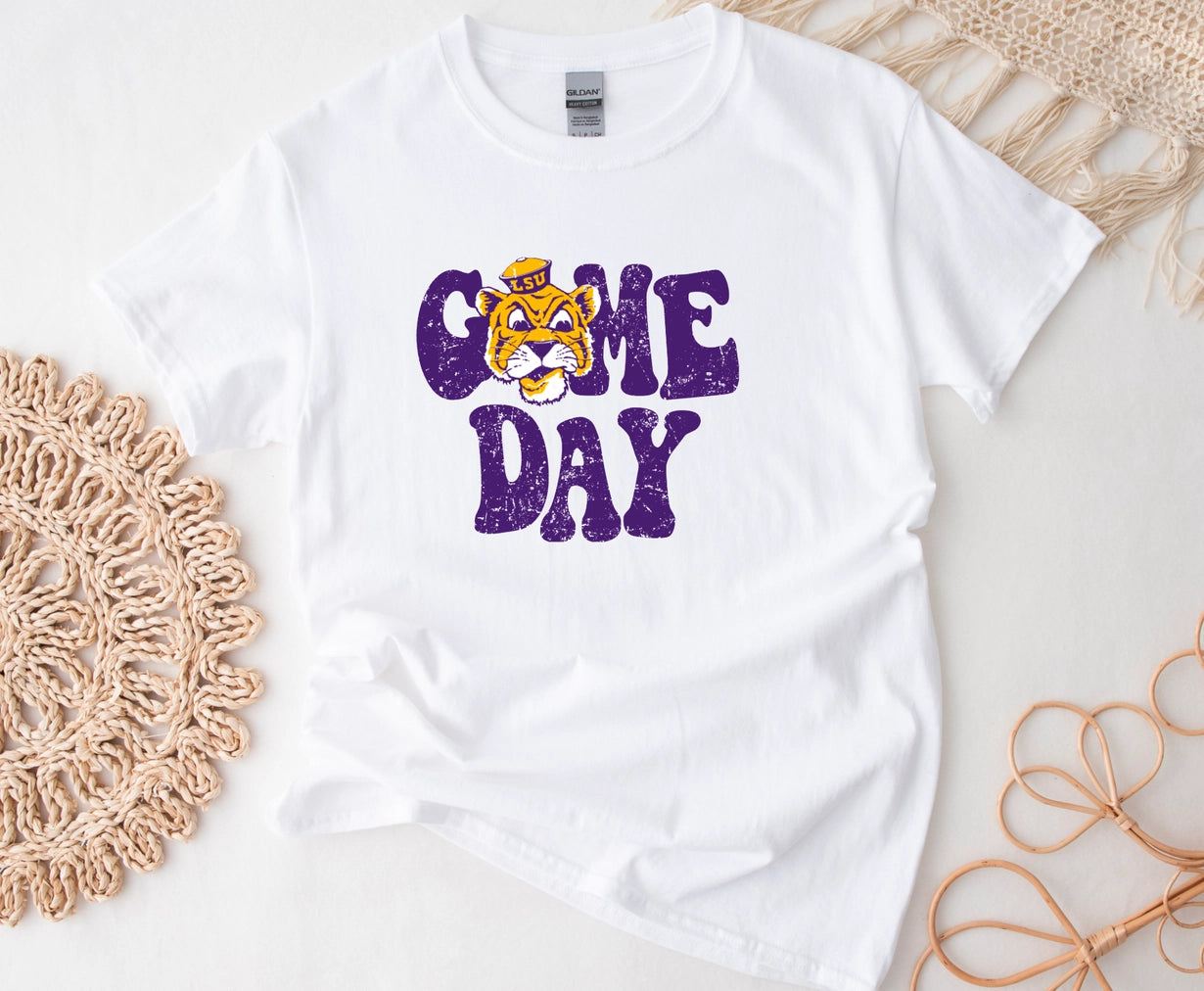 LSU Tigers Gameday Glitter T-Shirt