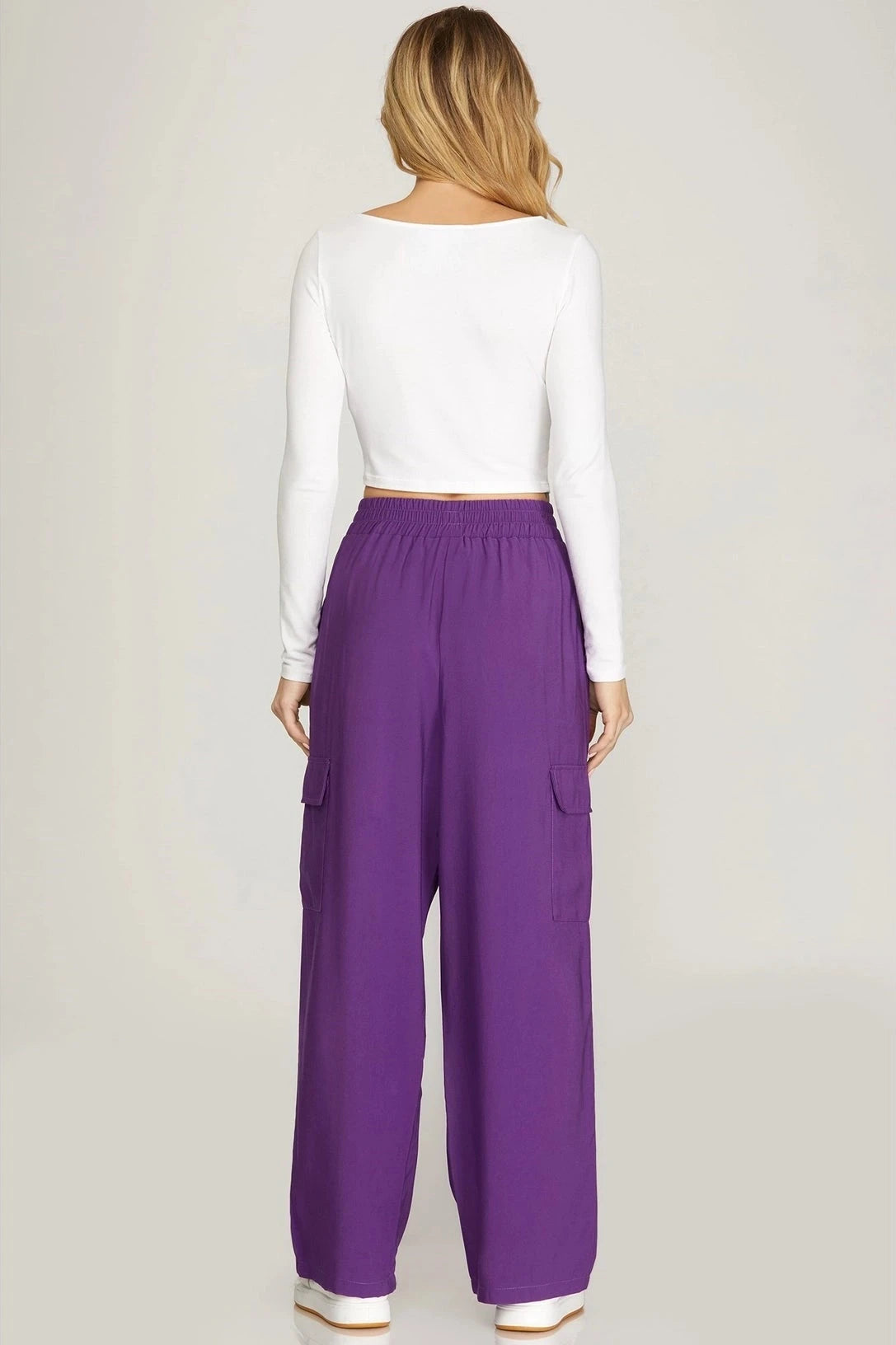 Women's Cargo Purple Pants