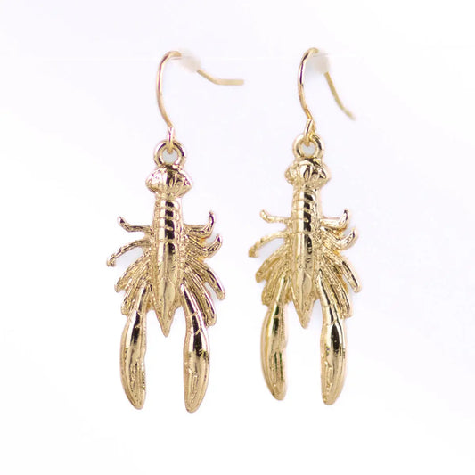 Earrings Crawfish Gold