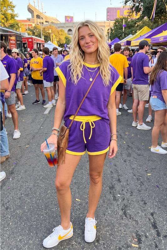 Women's Scuba Contrast Gameday Purple & Gold Set