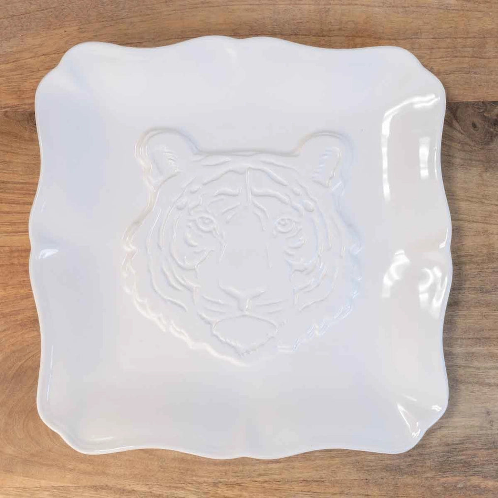Platter Square White Tiger