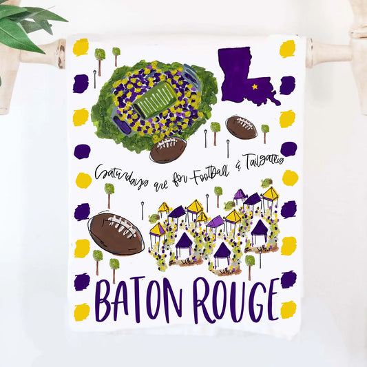 Tea Towels Saturday's Baton Rouge LA