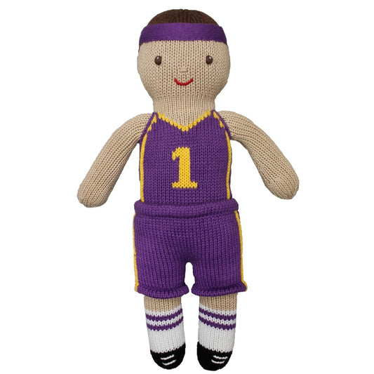 Zubels Knit Doll - Basketball Player