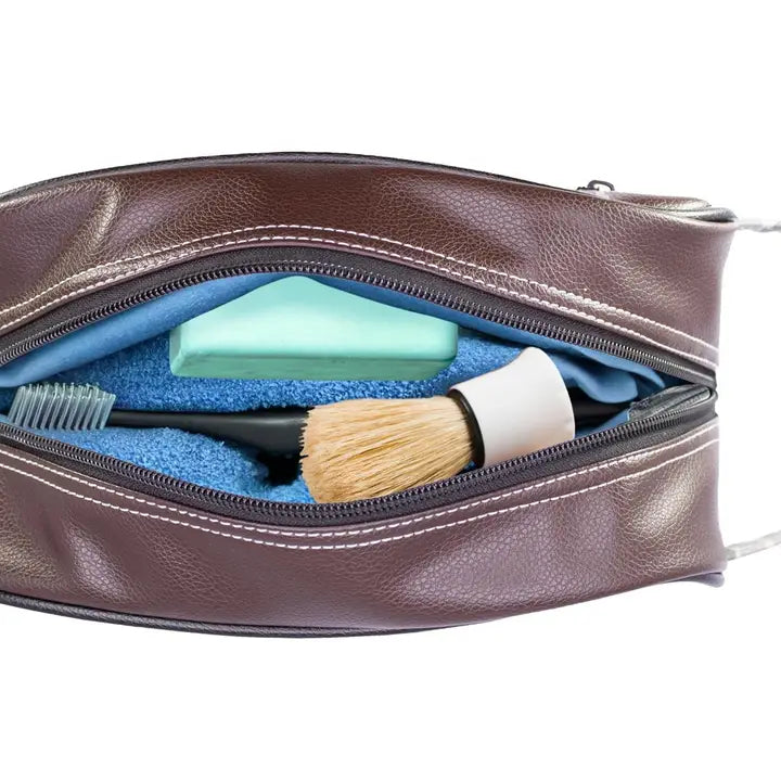 LSU Tigers Toiletry Dop Brown Bag