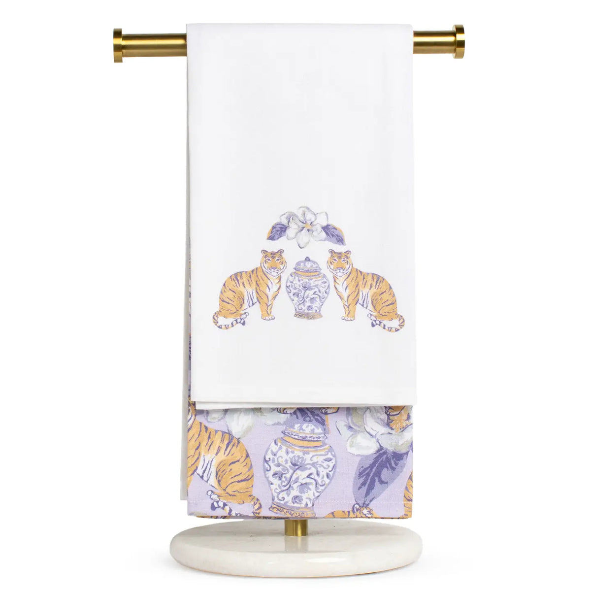 Hand Towels Chinoiserie Lavender Set of 2