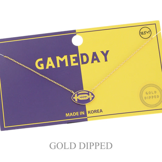 Necklace Gameday Plated Football