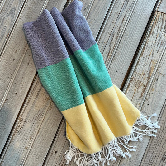 Scarf Mardi Gras Turkish Loomed