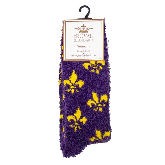 Socks Women's Louisiana Pride Snuggle Purple & Yellow