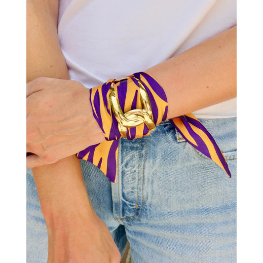 Bracelet Seraline Scarf Purple & Gold