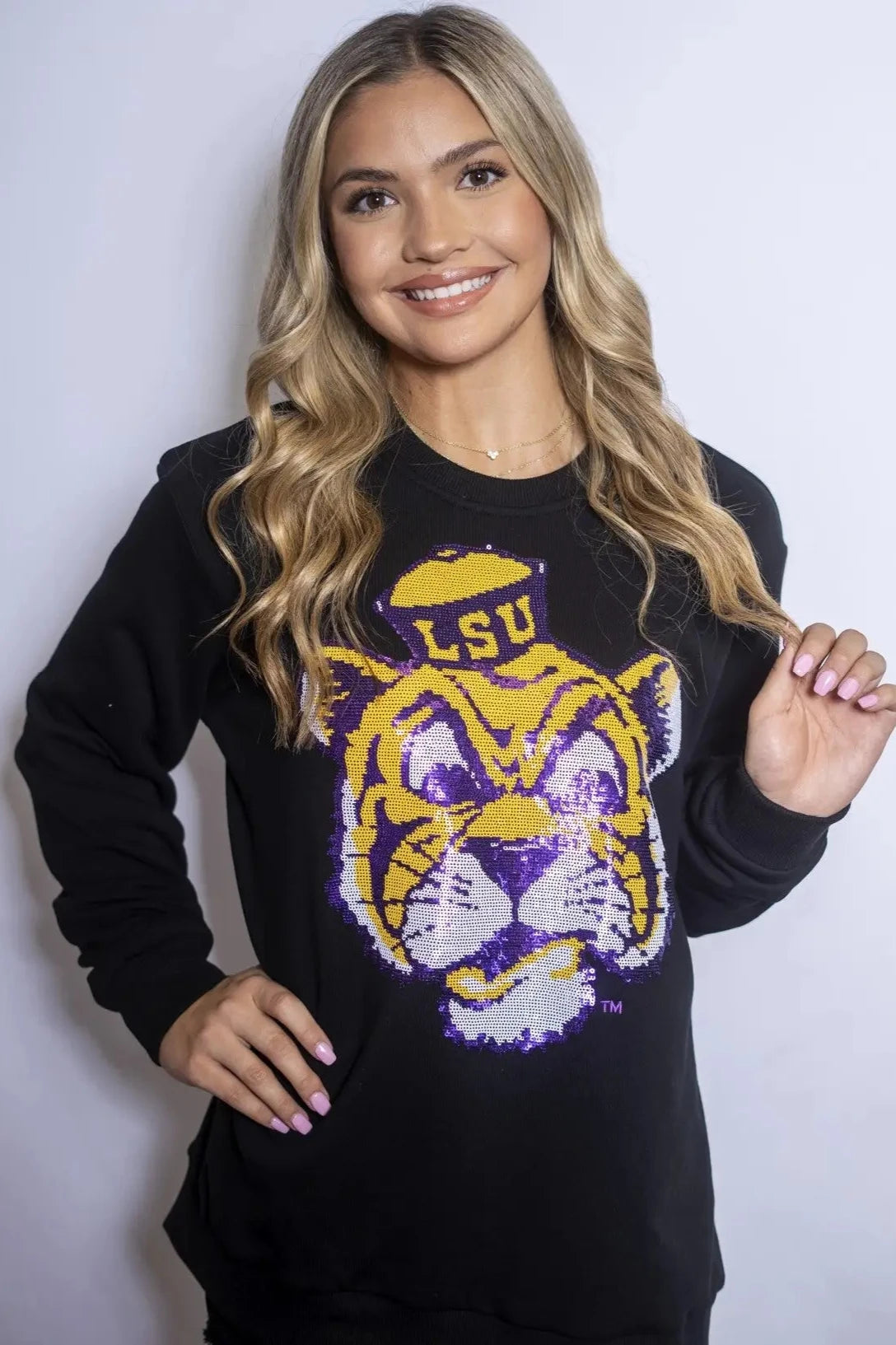 LSU Tigers Women's Sweatshirt Vintage Sailor Mike