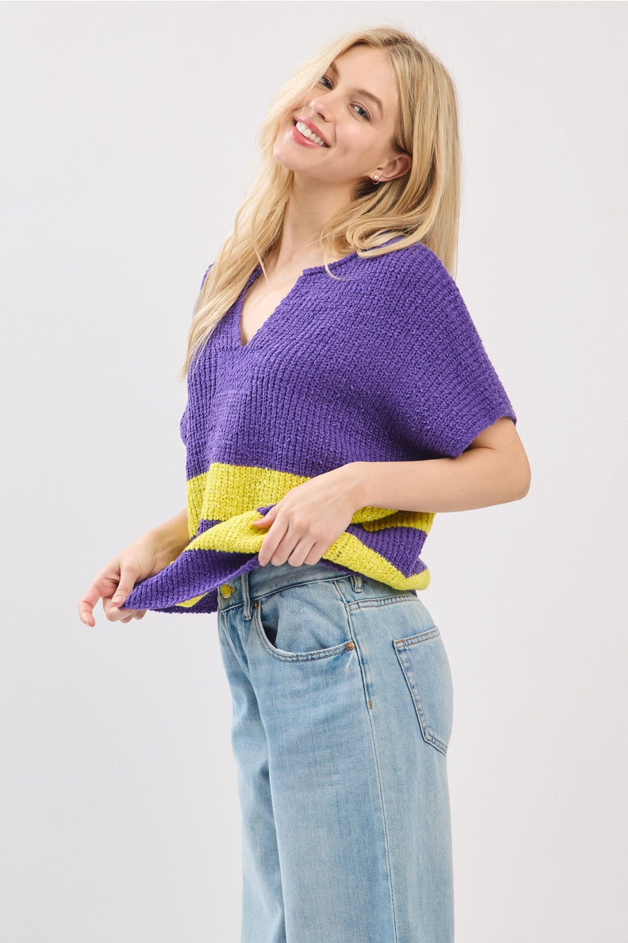Women's Varsity Knit Sleeveless Sweater
