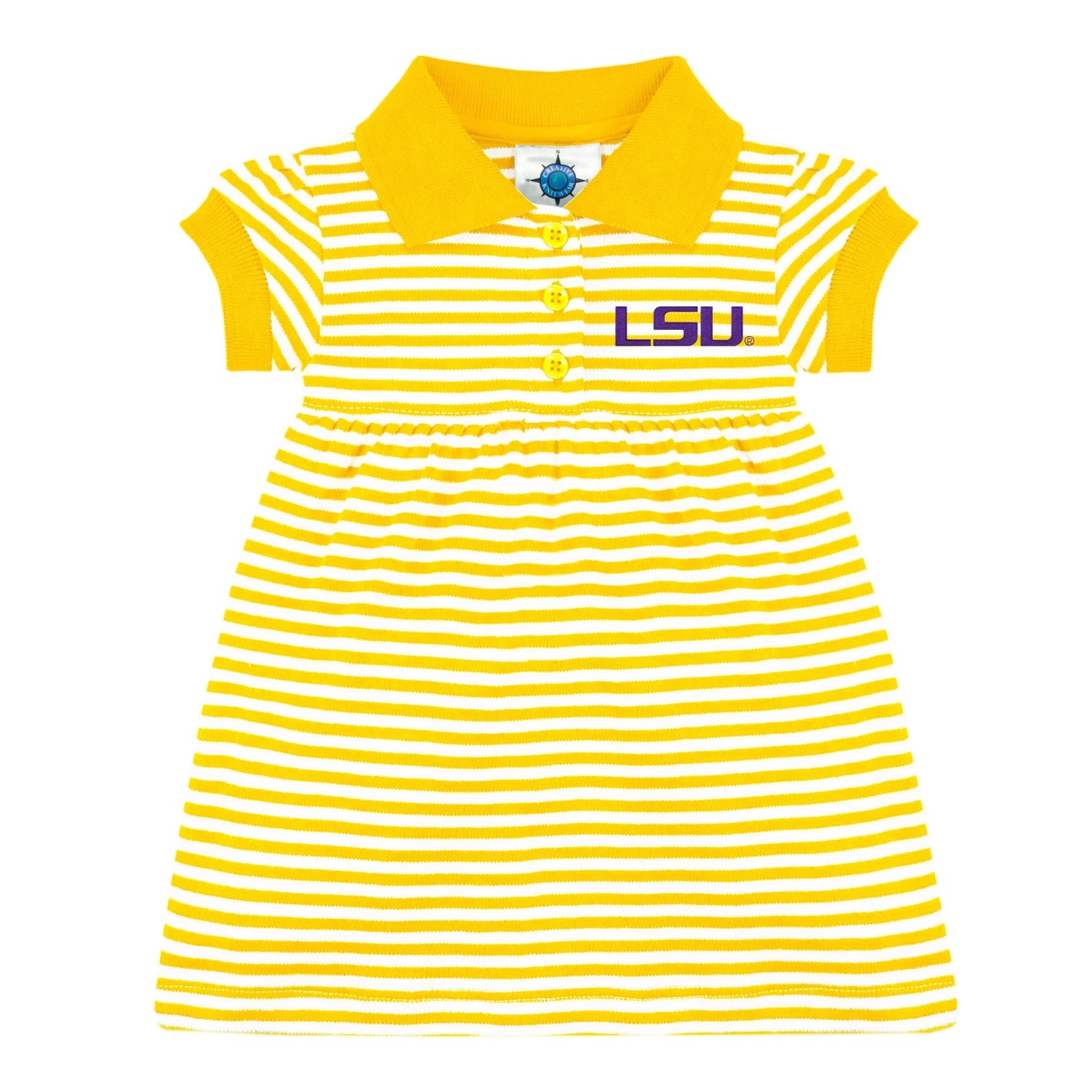 LSU Tigers Infant Dress Striped with Bloomer Set