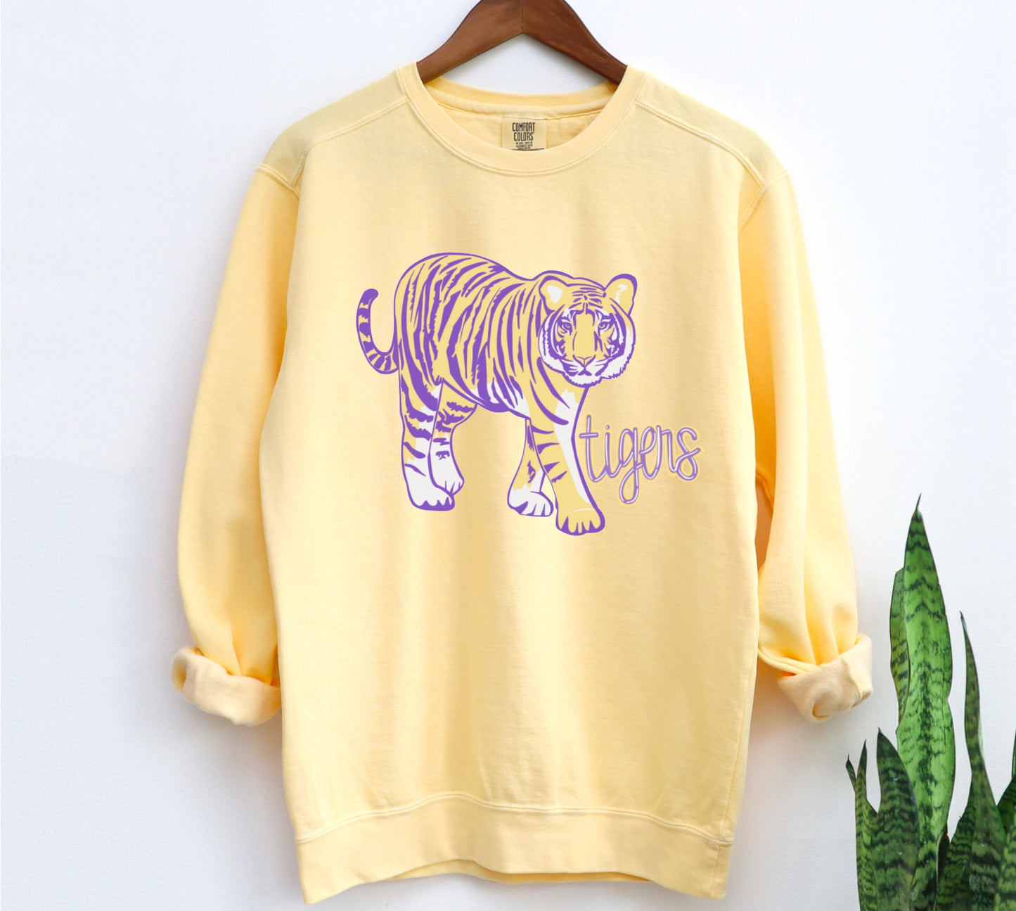 LSU Tigers Sweatshirt Mascot Graphic Football