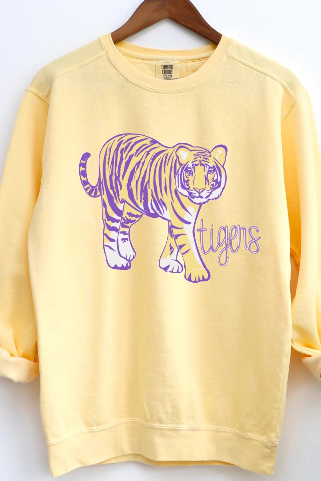 LSU Tigers Sweatshirt Mascot Graphic Football