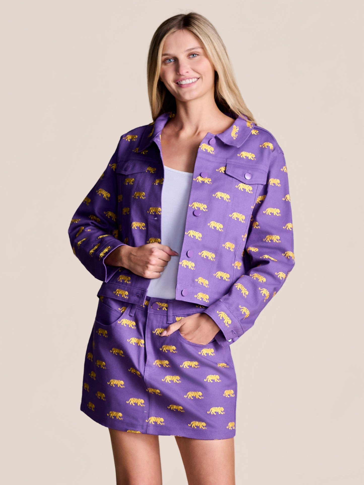 LSU Tigers Women's Tailgate Twill Logo Jacket